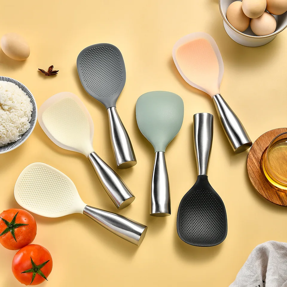 Nesprávne 2ks Silikónová lyžica Spoon lyžičkou proti šošovnému hrncov