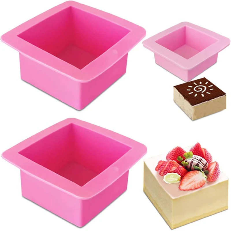 Nesprávny štvorcový pečenie Silikónové formy ， Bakeware na chlieb pre syr