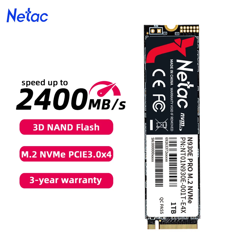 NETAC SSD NVME M.2 2280 1TB 256 GB 512 GB 128 GB Interný pevný disk Disk SSD PCIe Solid State Drive pre prenosný počítač PC