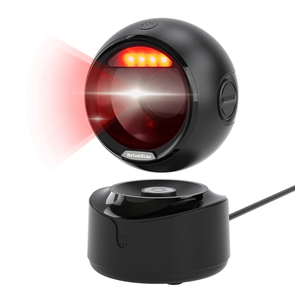 NETUM SKENER AUTOMATICKÝ OMnirectional Desktop Čiarový skener skener Hands-free USB Wireless QR čiarovo čítačka 1D 2D snímanie obrázkov