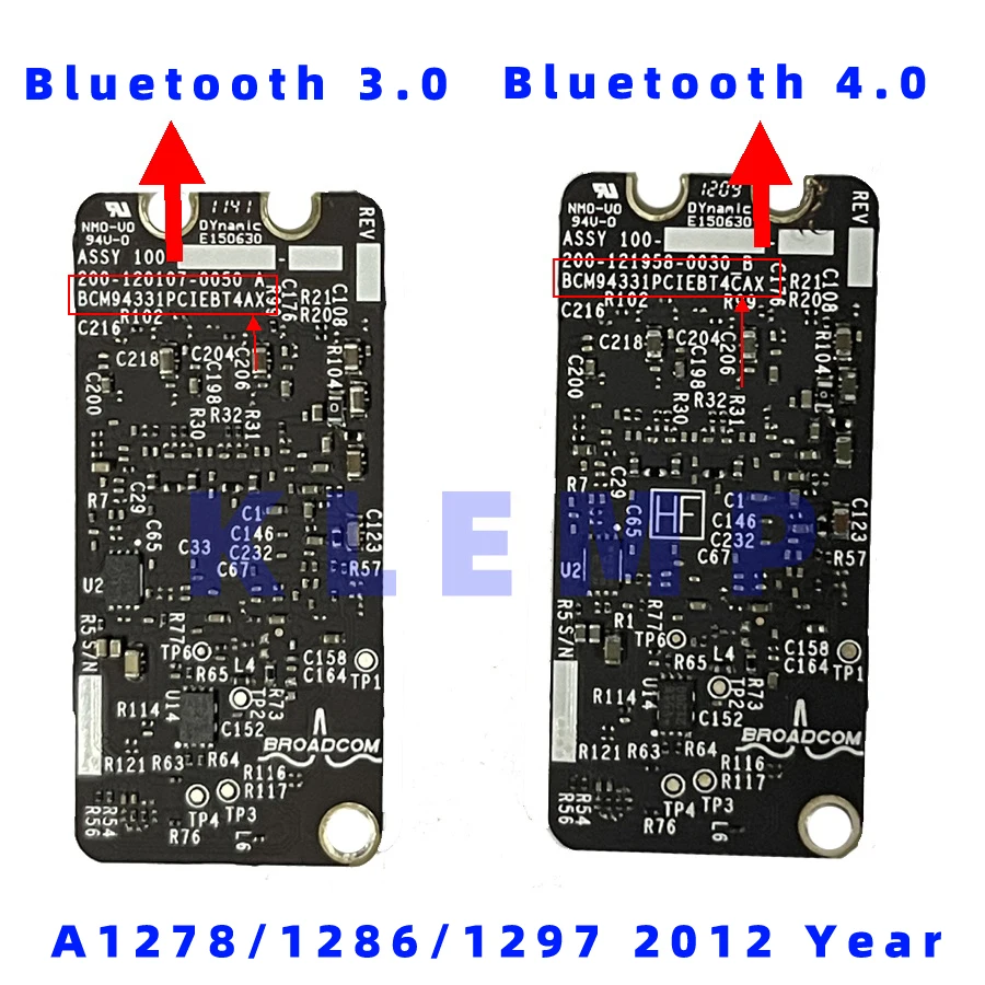 Network WiFi karta pre MacBook Pro A1278 A1286 BCM94331PCIEBT4CAX Bluetooth 4.0 607-7291607-8961 607-8962 607-8958 2011-2012 Rok