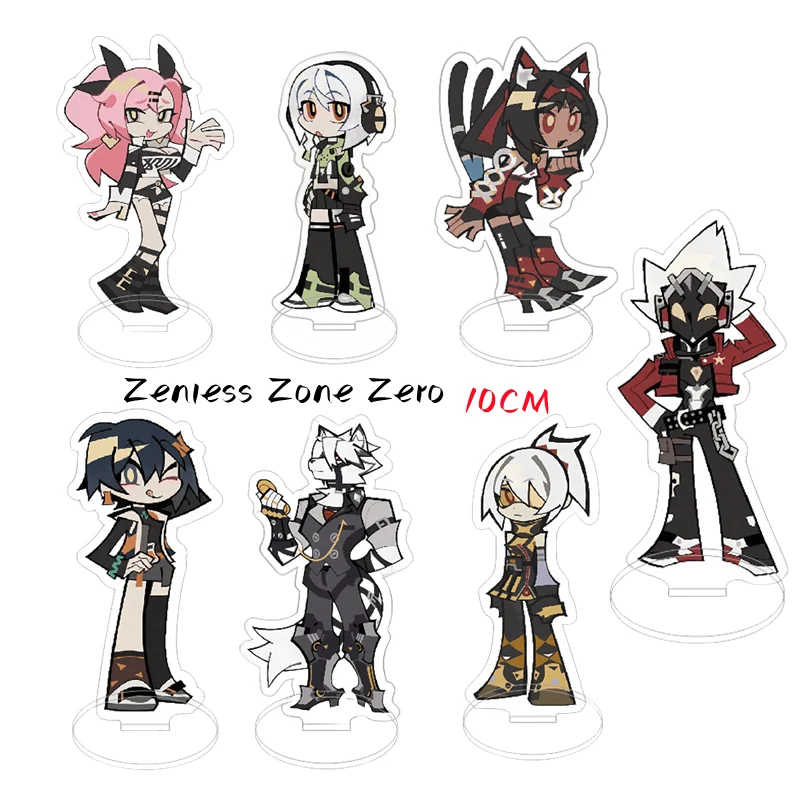 Neues Heißes Spiel Zenless Zone Nul Nicole Demara Billy Kind von Lycaon Acryl stojan Modell Platte Schlüssel Bund Schre
