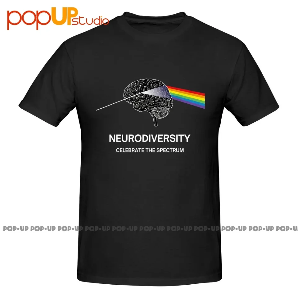 Neurodiverzita autistické spektrum ASD ADHD Rainbow mozog P-20 Tričko Tričko Trič