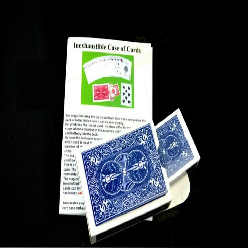 Nevyčerpateľný prípad kariet Magické triky Karty Zmeniť magické boxy triedy Magic Stage Street Mentalizmus ilúzie
