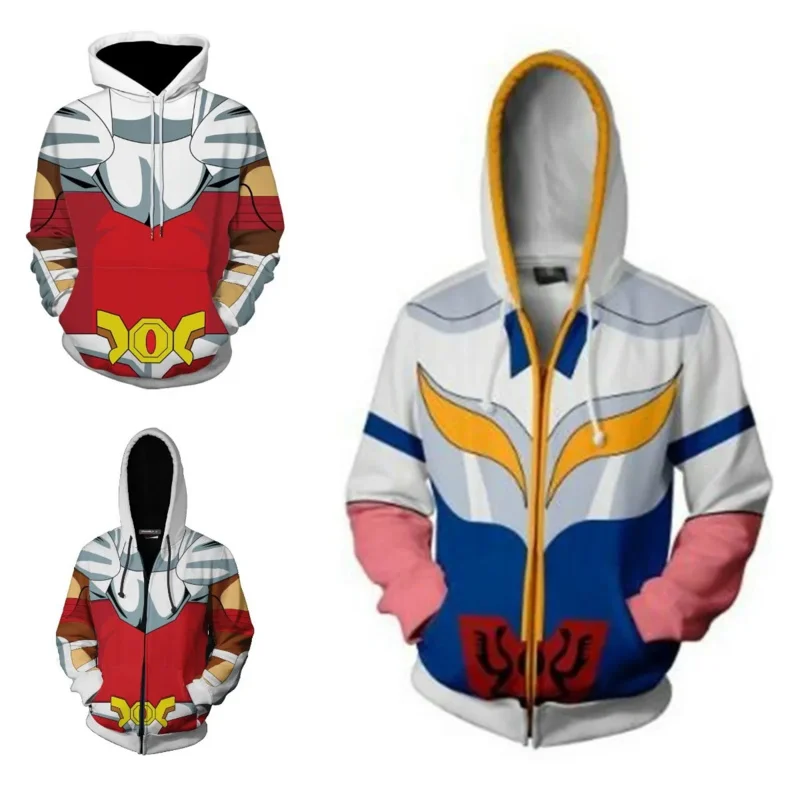 New Anime Saint Seiya Seiya Cosplay Ikki Hoodie Muži a ženy anime kostým Populárny športový sveter 3D tlač 3D tlač C5983