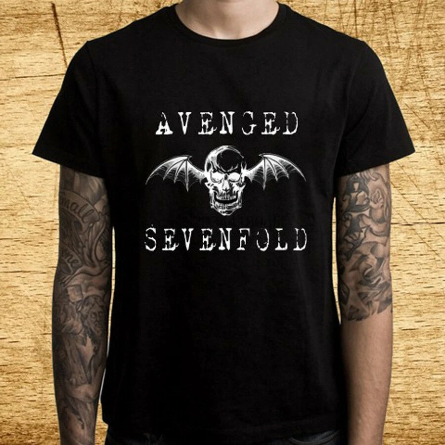 New Avenged Sevenfold American Heavy Metal Band Mens čierne tričko S-3XL