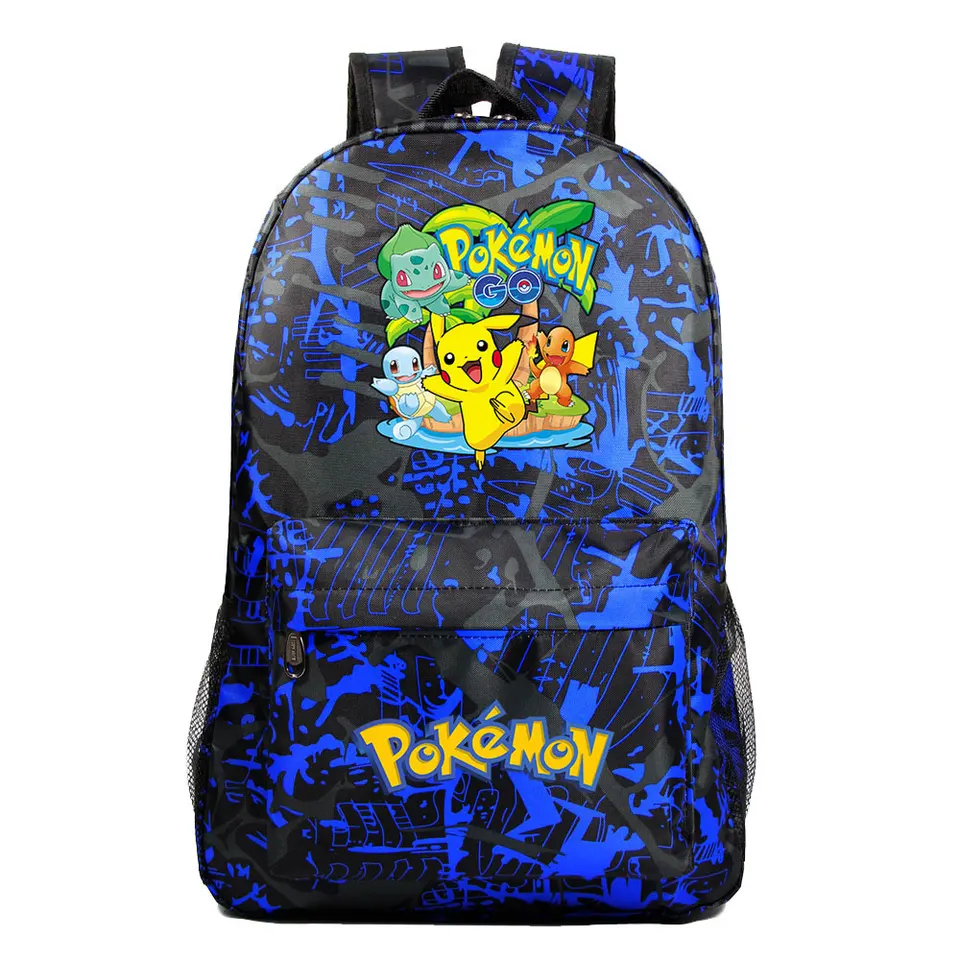 New Boys Girls Kids Book Bags bagpack tínedžeri Pikachu Schoolbag Študent laptop cestovné batohy
