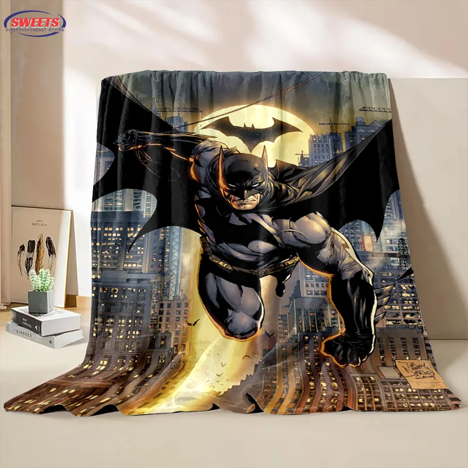 New Classic Batman Drave Deakte Sofa Bed Cover Cover Four Season Soft Fluffy Quilt Drave Flanel Hrot Outdoor Fight Office Zdriemnutie