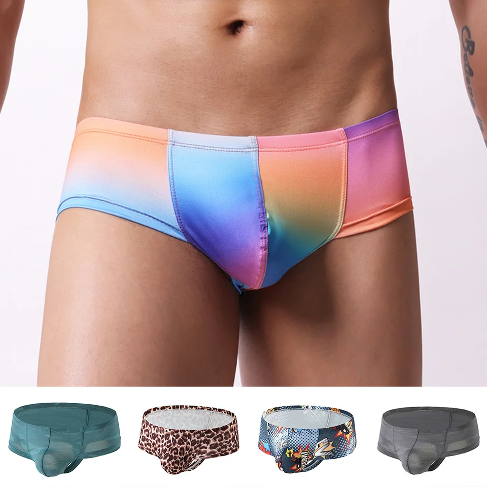 New Cool Gay Boxer Men Underwear Print Priedubné boxery pánske boxerky Muž cuecas maskulina veľkosť M-XXL Mužské spodky