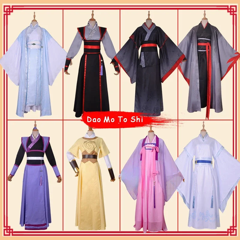 New Dao Mo to Shi Wui Wuxian Young/Lan Wangji/Jiang Cheng/Jiang Yanli Grandmaster démonickej kultivácie Kostum Cosplay anime nx