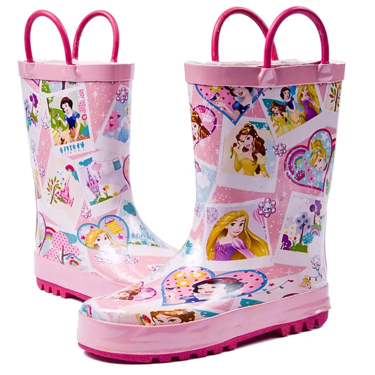 New Disney Cartoon Kids Princess Rain Boots Student Rain Boots