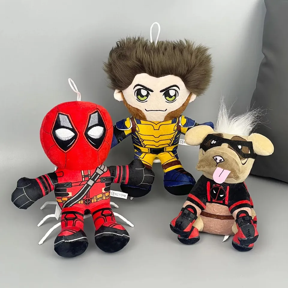 New Dogpool Plush Deadpool Deadpool & Wolverine Plushie Toys Wolverine Logan vankúš podložku izba dekorácie vianočné detské darčeky