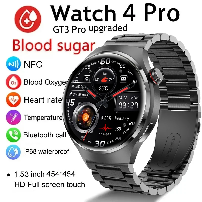 New GT Series Smart Watch for Huawei Ultra Watch 5 Pro GPS Smart Watch Men Amoled NFC BT Call Smartwatch Mens IP68 Witerproof