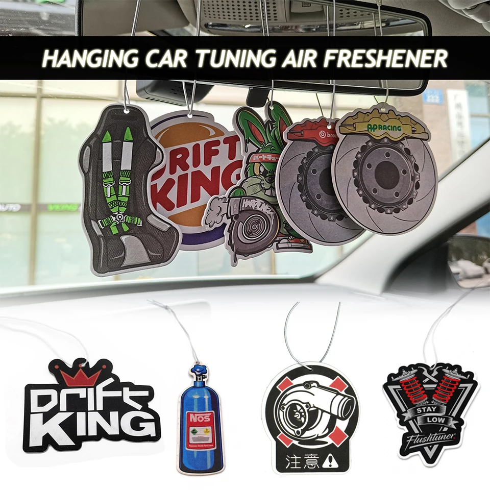 New JDM Culture Series CAR AIR AIR First Hanging CAR Zadný výhľad Spevný papier Japonsko Japan Robot Difuser Interiérové ​​doplnky prívesok prívesok