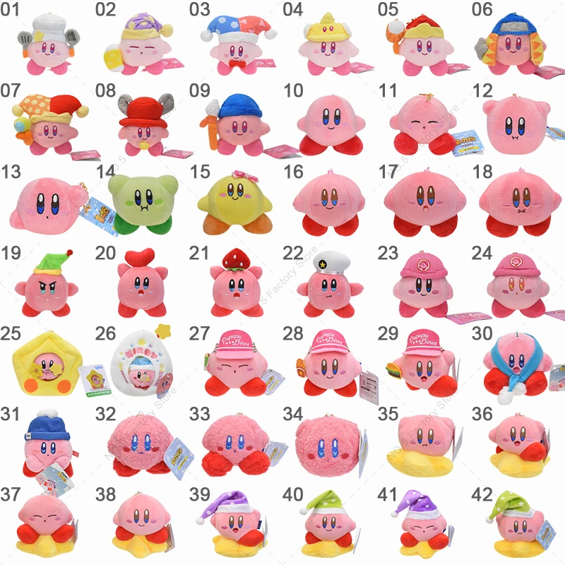 New Kirby Plush Toy Anime Kawaii hviezda Kirby Bag prívesok Keychain Roztomilé plnené peluche Doll Girl Ozdoby darček k narodeninám festivalu