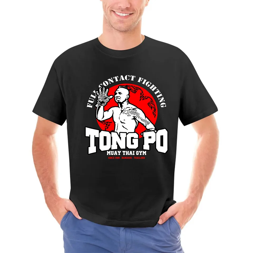 New Tong Po Muay Thai Fighter Villain Kickboxer Van Damme Movie T tričko Van Damme JCVD ​​Van Damme Movie Bloodsport T tričko