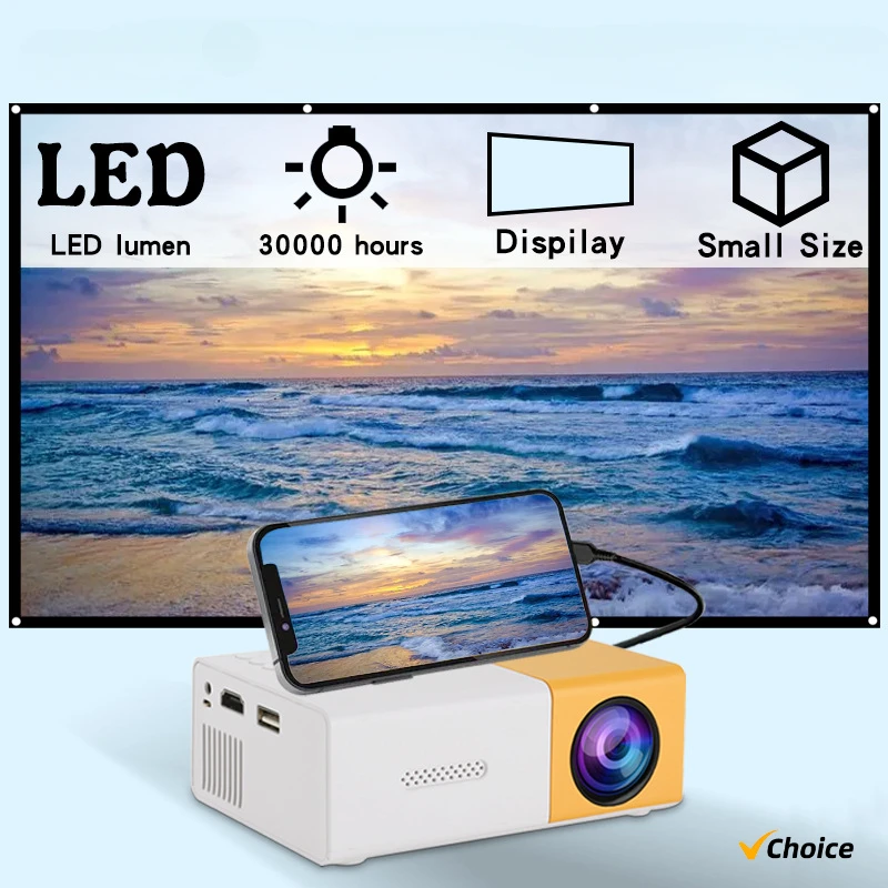 New YG300 Pro Mini HD outdoor projektor domáce kina projektora Mini prenosný prenosný YG300 Detský projektor mobilný video projekt