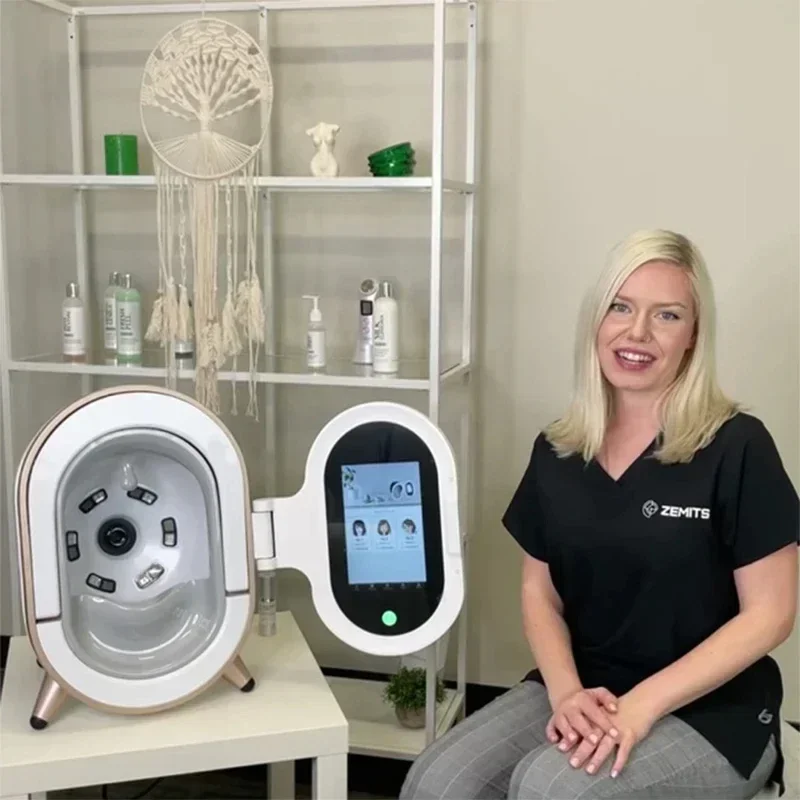 NEWNET KOREA Analýza Facial SKLN SYSTÉM Kúzlo zrkadlové stroj M9 Tester tváre Skln 4D CAMARE Analyzer pre SKLN CARE
