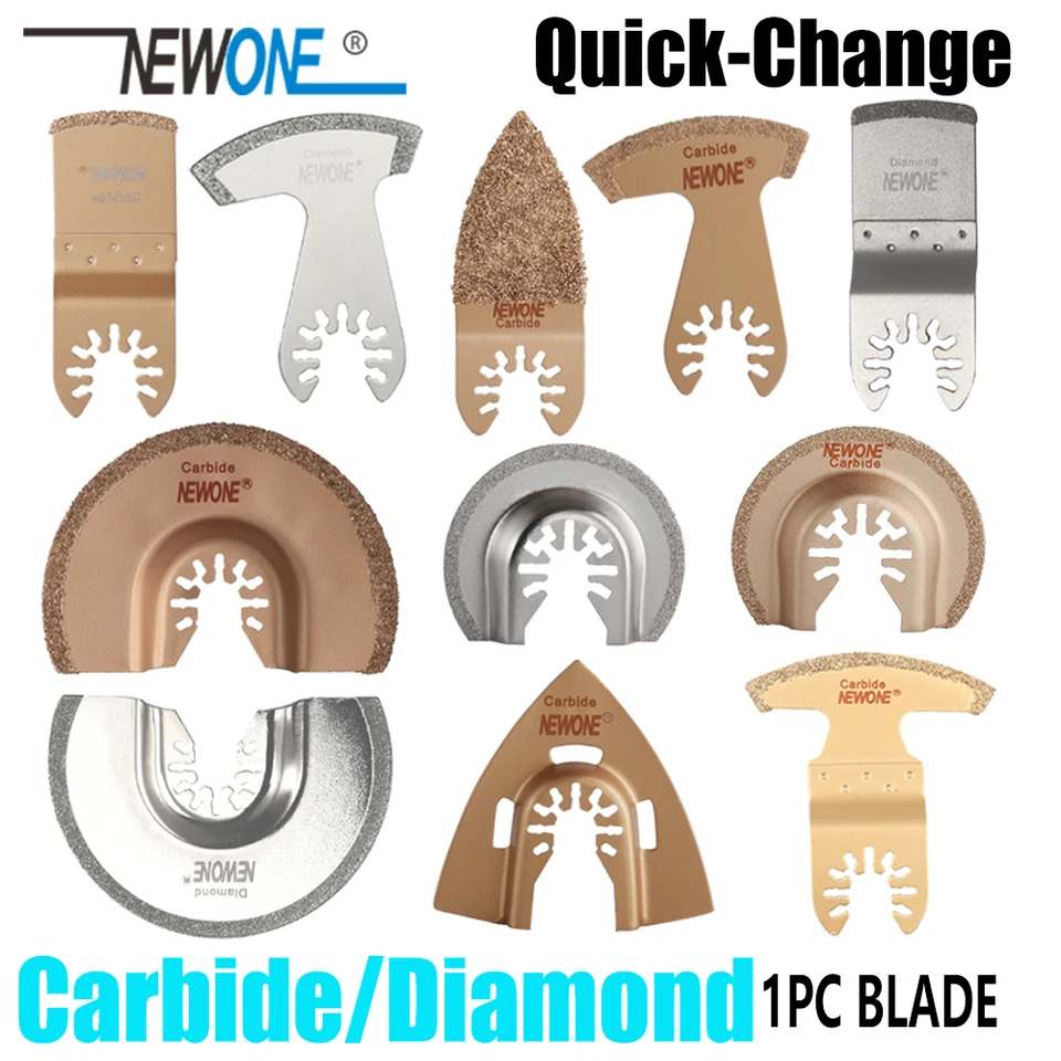 NEWONE 1PC QUCK-Release CARBIDE OSCILLATION Nástroj píly pílky s viacerými nástrojmi renovátorom renovátora píl pre chvost pre chvost