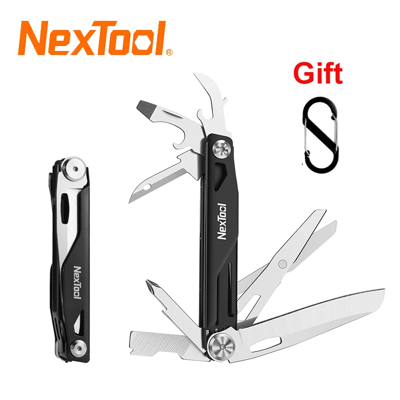 NEXEOL MULTITOOOL 12 v 1 EDC Skladacie vrecko viacúčelové nožnice Nožnice TAKITICKÉ PREVÁDZKA Prenosné kempingové mini multiool