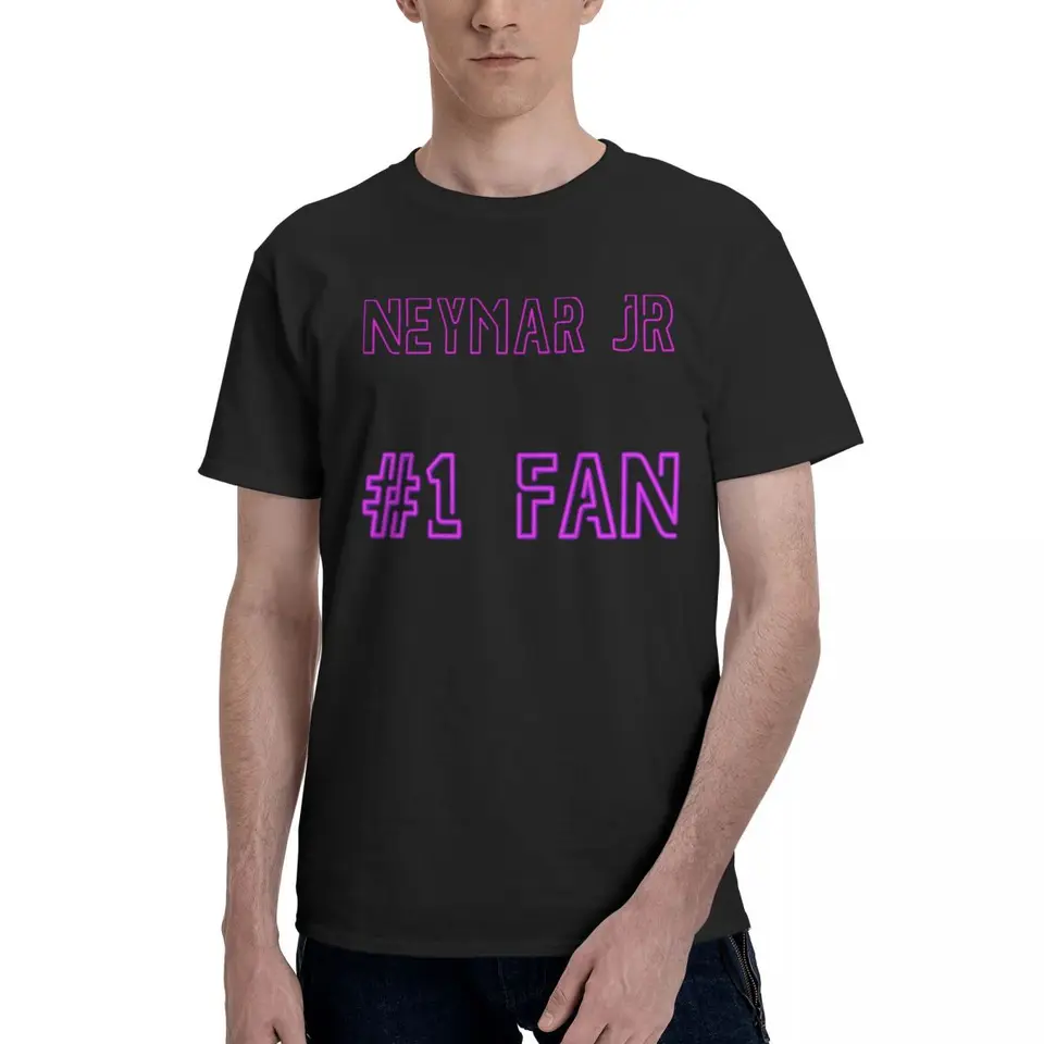 Neymar a Jr Brazília oslavujú futbalový útočník 81 Movement Casual Graphic Tees Špičková kvalita aktivity Konkurencia