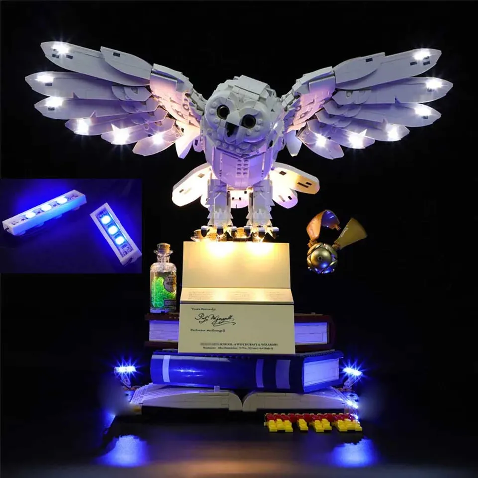 (Nezahŕňajú Lego Bricks) LED pre Lego 76391 Rokfort Ikony Collectors 'Edition Edition Sova Hidweg USB Lights Kit