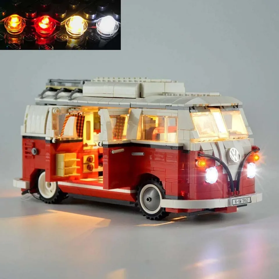 (Nezahŕňajú lego tehly) LED pre LEGO 10220 T1 Camper Van Building USB Lights Kit