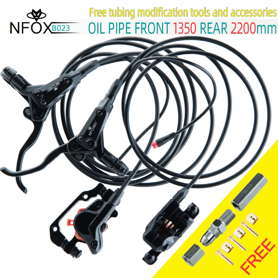 NFOX B023 Elektrický bicykel Olejový disk Hydraulická brzda 160 príslušenstvo 203 E Bike 180 Vypnutie správneho 140 Darčekový nástroj Nový