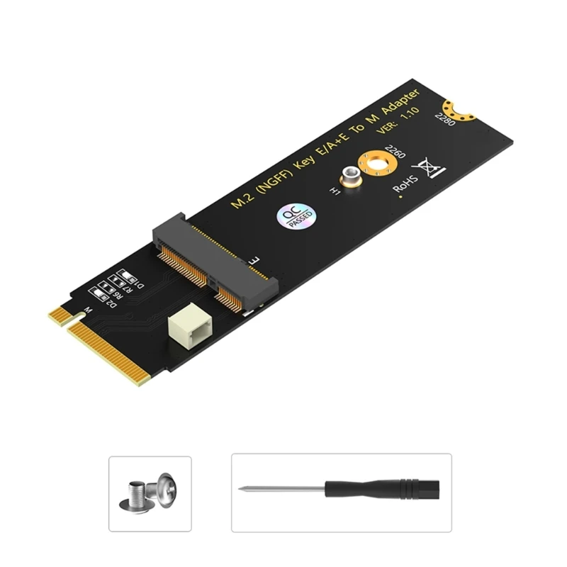 NGFF M.2 A/A+E Slot Key To M.2 M Kľúčom PCIE WiFi Card Adapter NVME Wireless Card