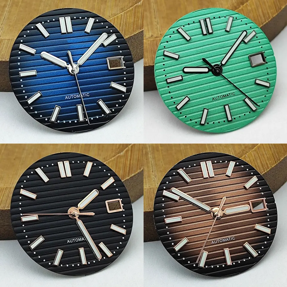 NH35 Dial 30,5 mm Nautilus s Dial Watch Dial Zelený svetelný číselník vhodný pre NH35/NH36 Pohybové príslušenstvo Nástroj na opravu hodiniek