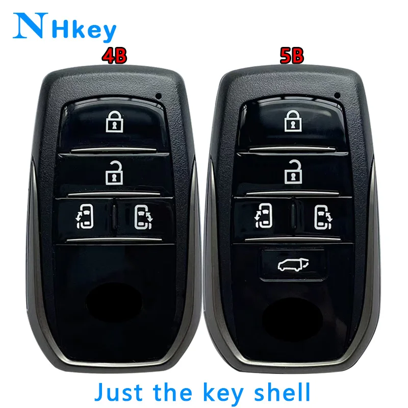 Nhkey pre Toyota Alphard VellFire 4/5 tlačidlo pre VVDI XM38 XSTO02EN Elektronická doska Vymeňte inteligentný kľúč diaľkový kľúče puzdro FOB Key shell