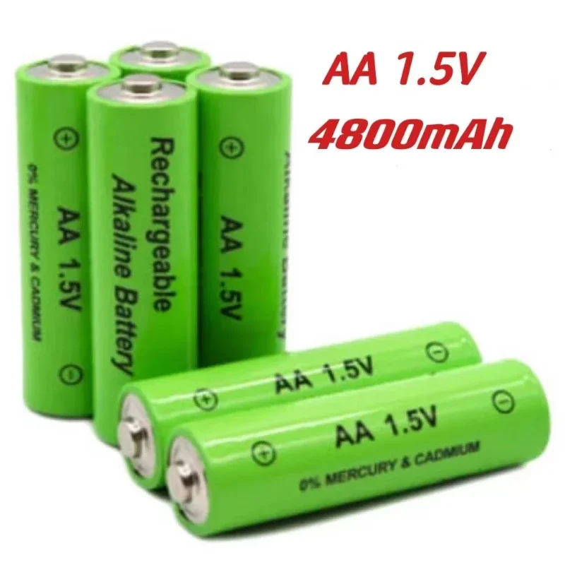 Ni MH 1,5V AA Všeobecné č. 5 Nabíjateľná batéria 4800 mAh 1,5 V použiteľná na nabíjateľnú batériu hračky s hračkou