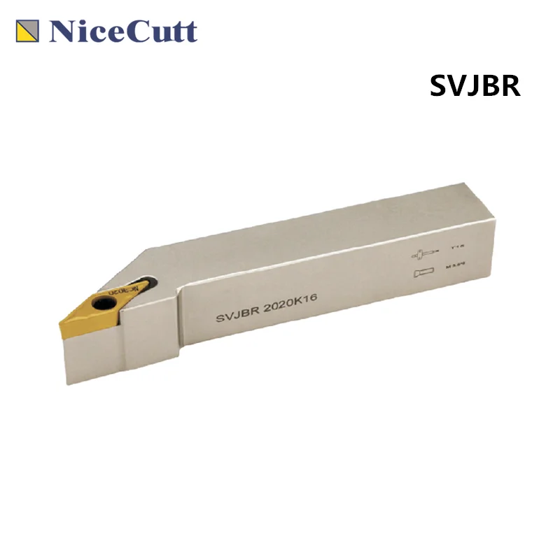 Nicecutt SVJBR SVJBL Lathe CNC stroj externý otáčanie držiaka pre vložku karbidu VBMT
