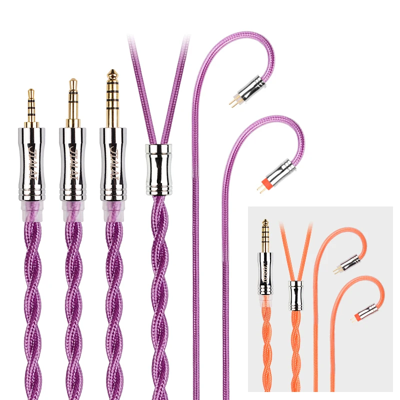 NICEHCK JIALAI JLH3 STRIEBA PLATBAL OCC+OCC Zmiešaný kábel slúchadla HIFI 3,5/2,5/4,4 mm mmcx/qdc/0,78 2pin pre EDX PRO ZSN CRA ZERO