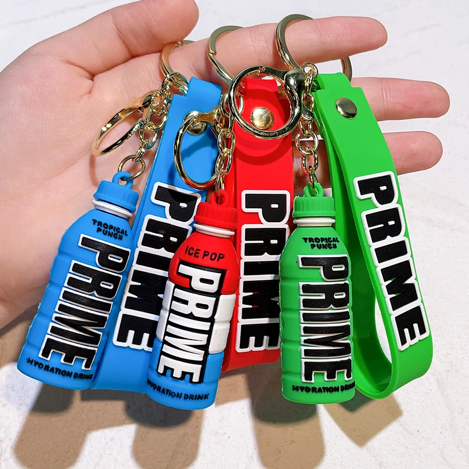 Niche dizajn pop PVC Soft plast plastový nápoj fľaša na fľašu fľašu na fľašu nápoj víno Keychain prívesok Keychain