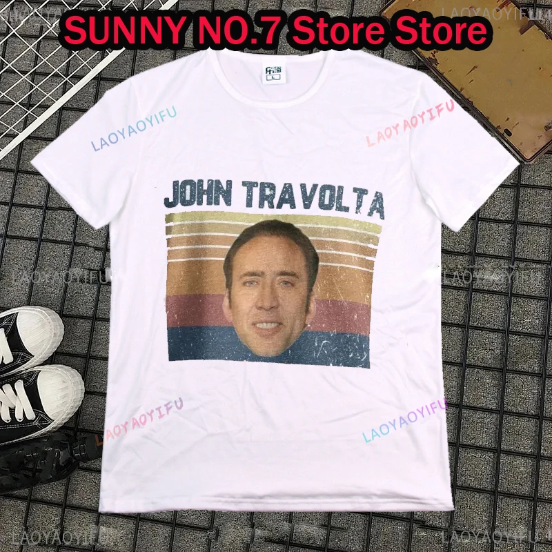 Nicholas Cage a John Travolta tvárou v tvár trendy tričko Big Sister Prispôsobené aldalt mládežnícke unisexové digitálne tričko