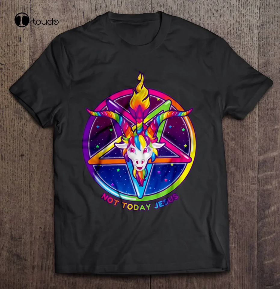 Nie je dnes Ježiš vtipný Satanský chrám tričko New Hot Tee 2021 vlastný aldult dospievajúci unisex digitálna tlač