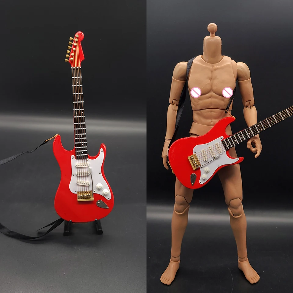 Nie je to skutočná osoba 1/6 vojakov scéna Mini Simulation Electric Guitar Fit 12 