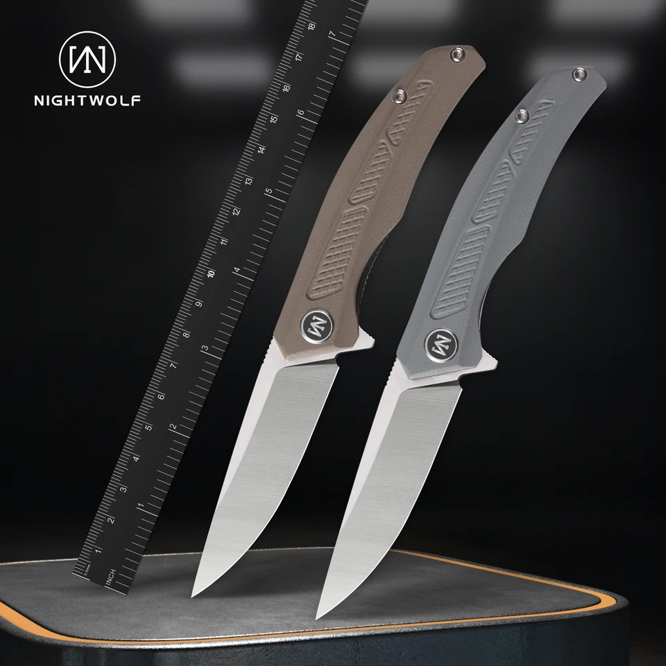 Nightwolf N06 D2 Skladacie nože Nástroj pre mužov oceľový nôž G10 rukoväte viacerých kempingov na lov kempingu Outdoor EDC Tool