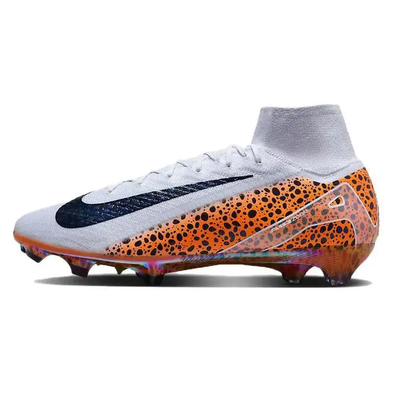 Nike Nikur Mercurial Superfly 10 futbalových topánok Men High-Top White/Black/Orange Sneakers topánky FQ8311-900