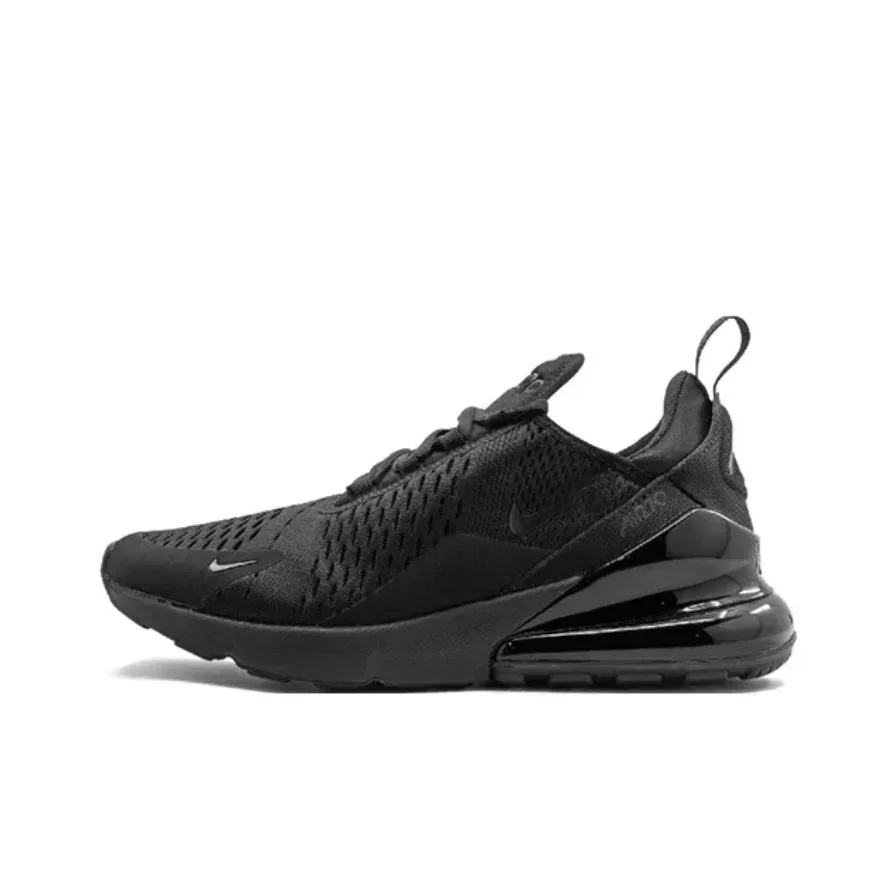 Nike Original Air Max 270 Men's and Dámska nízka špičková módna módna obuv Pohodlné a nositeľné tenisky Premium čierne