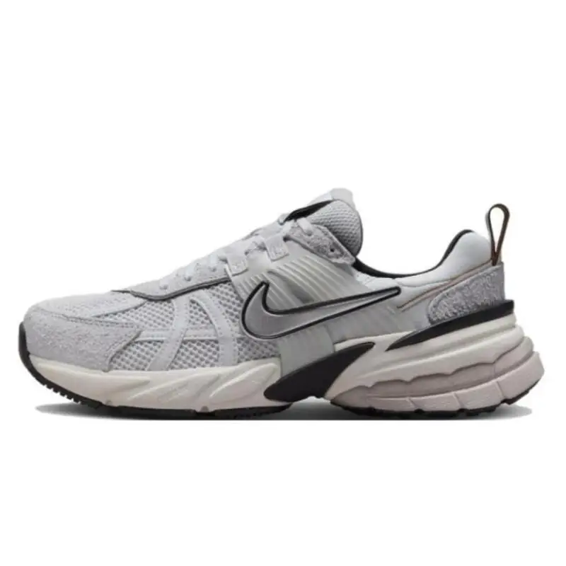 Nike v2k beh mužské a dámske bežecké topánky ľahké pletivo priedušné, protišmylok, odolná móda biela/čierna