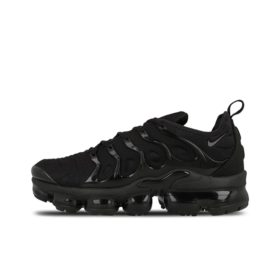 Nike vapormax plus nízkym horným vzduchovým vankúšom príležitostné bežecké topánky Pohodlné a všestranné mužské a dámske čierne