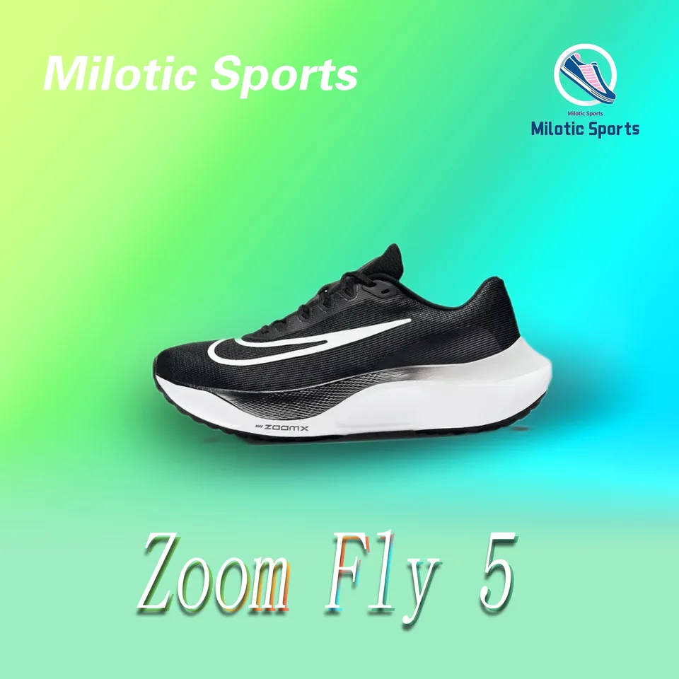 Nike Zoom Fly 5 Módne všestranné opotrebenie odolné voči priedušným športom a voľnočasovým topánkam pánske a dámske športové topánky čierne