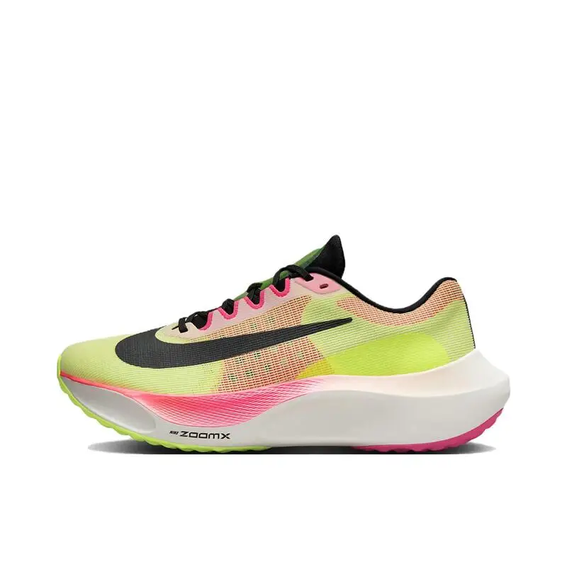 Nike Zoom Fly 5 Pánske a dámske štýl Red Green Fashion Retro Pohodlné odpružené protišmyko