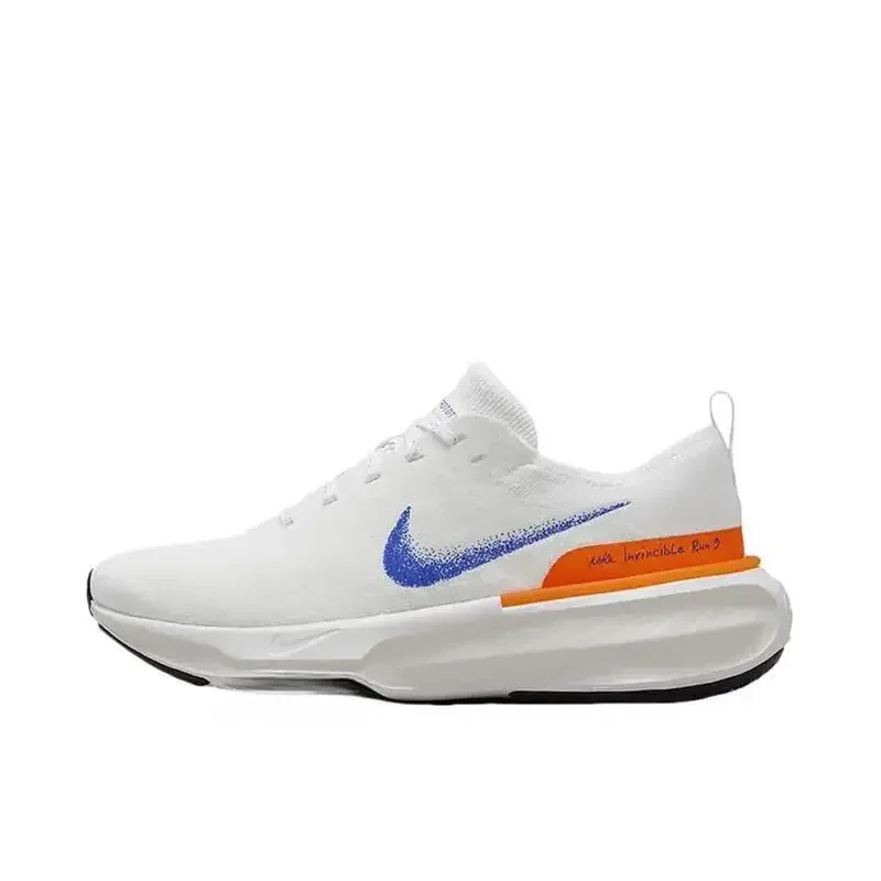 Nike Zoomx Invincible Run Flyknit 3 Men's and Dámska oranžová biela modrá móda retro opotrebovanie odolných nekĺzavých bežeckých topánok