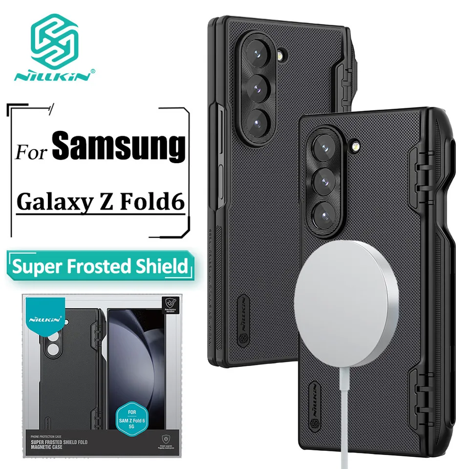 NILLKIN SUPER MADRATENÁ SHIELD MAGNETICKÁ PANNETICKÁ PRÍPADA PRE SAMSUNG GALAXY Z ZÁVOD 6 / FOLD6 Tenký anti -odtlačok prsty SOCPOUSPORPPOR APROUS OPPOR