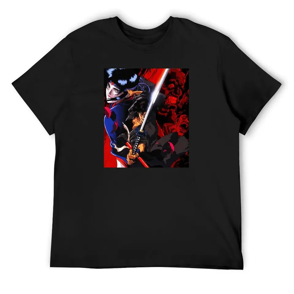 Ninja Scroll Jubei & Kagero Tričko Trišty s nadmerným tričkom Tričky pre mužov grafika