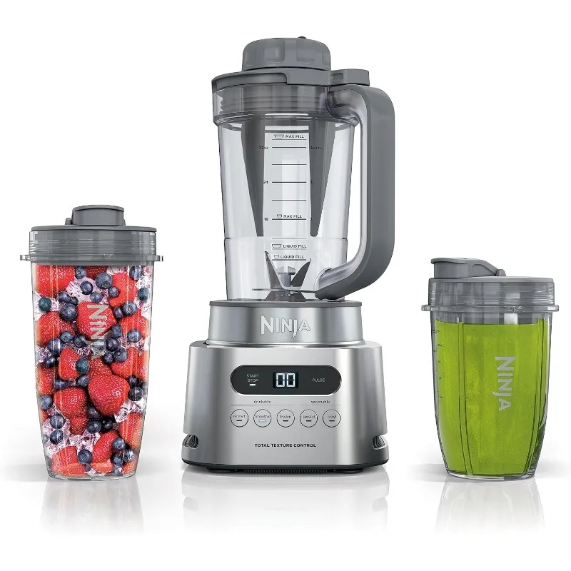 Ninja SS151 Twisti Blender Duo, vysokorýchlostný 1600 WP Smoothie Maker a výživný výťažok* 5 Funkcie Smoothie, Spreads & ďalšie