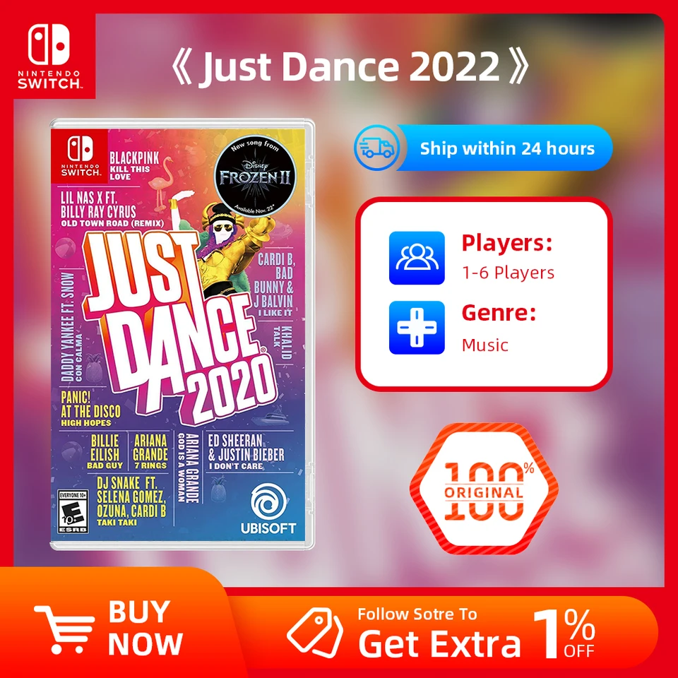 Nintendo Switch Game Deals - Just Dance 2020 - Žánrová hudba 7.35 GB Nintendo Games